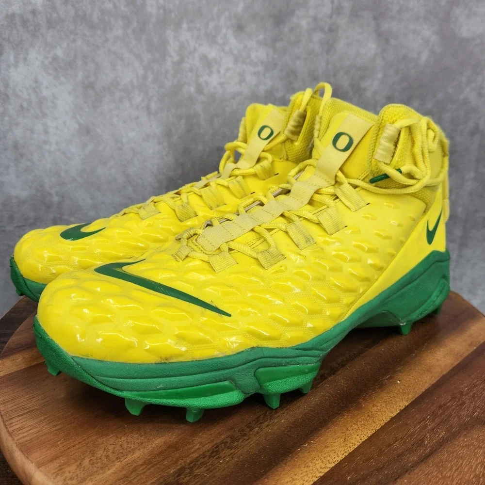 Nike Force Savage Pro 2 Oregon Ducks Football Cleats‎ Mens 15 Yellow Green Shoes